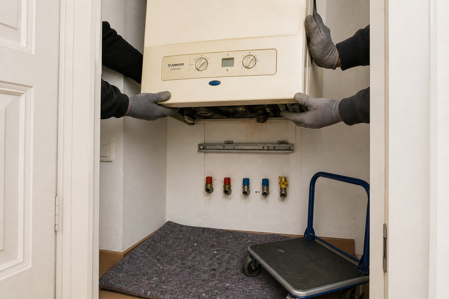 Sauberer Ausbau einer alten Gastherme in einer Wiener Wohnung